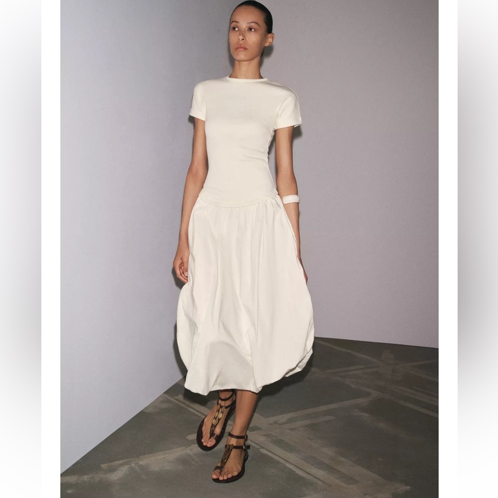 Zara balloon hem dress